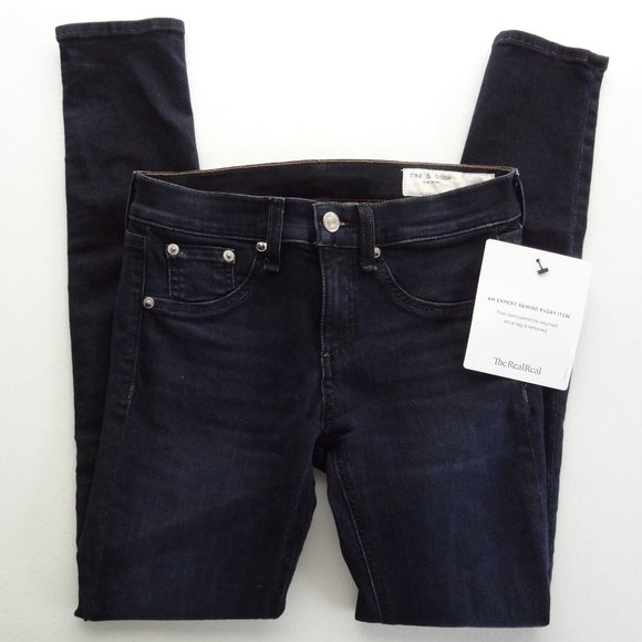 rag & bone Denim - Rag & Bone Capri 26 Skinny Stretch Denim Jeans Lyn